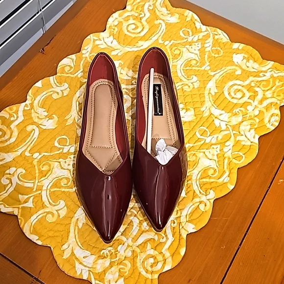 Red Wine Flats | Color: Red | Size: 8.5 | Safoorariaz84's Closet